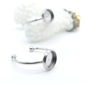 Supports de Bague 8mm – Acier Inoxydable 304 Argenté