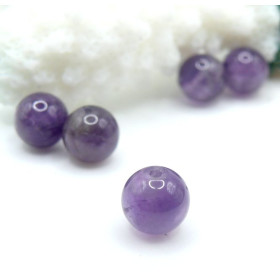 Perles Rondes 6 mm Améthyste