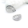 Pendentifs Petite Feuille 12 mm – Acier Inoxydable 304 Argenté