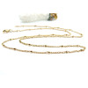 Collier Maille Satellite 1.4 mm – Acier Inox 304 – Doré