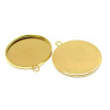 Supports de Pendentif 25mm – Acier Inoxydable 304 Doré Placage IONIQUE