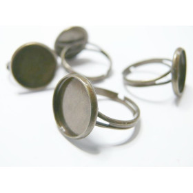 Supports de Bague Réglables 16mm – Finition Bronze Antique