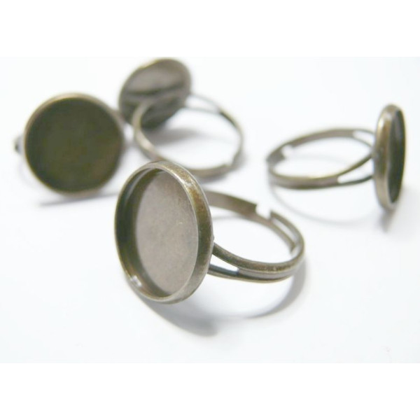 Supports de Bague Réglables 16mm – Finition Bronze Antique