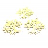 Estampes Pendentifs Filigrane Arbre 23 mm – Laiton Doré