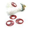 Estampes Pendentifs Filigrane Cercle 15.5 mm – Métal ROUGE