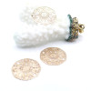 Estampes Connecteurs Filigrane Mandala 18.5 mm – Métal Doré