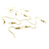 Crochets Boucles d'Oreille 20mm – Acier Inoxydable 304 Doré à l'Or Fin 24K