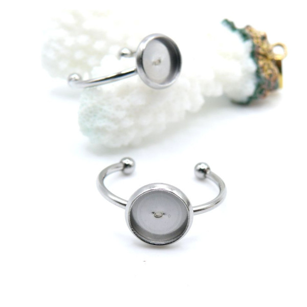 Supports de Bague 12mm – Acier Inoxydable 304 Argenté