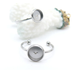 Supports de Bague 12mm – Acier Inoxydable 304 Argenté