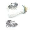 Pendentif Cœur Soleil  24mm – Acier Inoxydable 304 Argenté