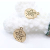 Pendentif Coquillage Dollar 13.5 mm – Acier Inoxydable – Doré
