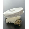 Bobine d'environ 6 mètres de fil coton ciré 1mm Blanc
