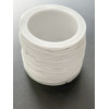 Bobine d'environ 20 mètres de fil coton ciré 1mm Blanc