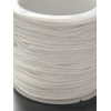 Bobine d'environ 20 mètres de fil coton ciré 1mm Blanc