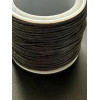 H11YW000105332– Lot de 1 Bobine d'environ 20 mètres de fil coton ciré 1mm NOIR
