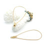 Pendentifs anneaux connecteur forme goutte 48,5 mm – Acier inoxydable 304 Dorée à l'or fin 18K, PVD