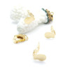 Boucles d'oreille Clips 8mm – Acier Inoxydable Chirurgical 316L Doré à l'or fin 18K