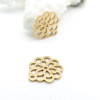 Pendentifs Fleurs 13 mm – Acier Inox 304 – Doré à l’Or fin 18K, placage IONIQUE (IP)