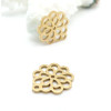 Pendentifs Fleurs 13 mm – Acier Inox 304 – Doré à l’Or fin 18K, placage IONIQUE (IP)