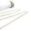 Chaîne Maille Jaseron 2mm – Acier Inoxydable 304 Doré à l’or fin 18K – Placage IONIQUE