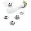 Coupelles Calottes Caps RAJAH Métal Argent Antique