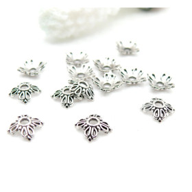 Calottes Coupelles Embouts 8mm – Argent Antique