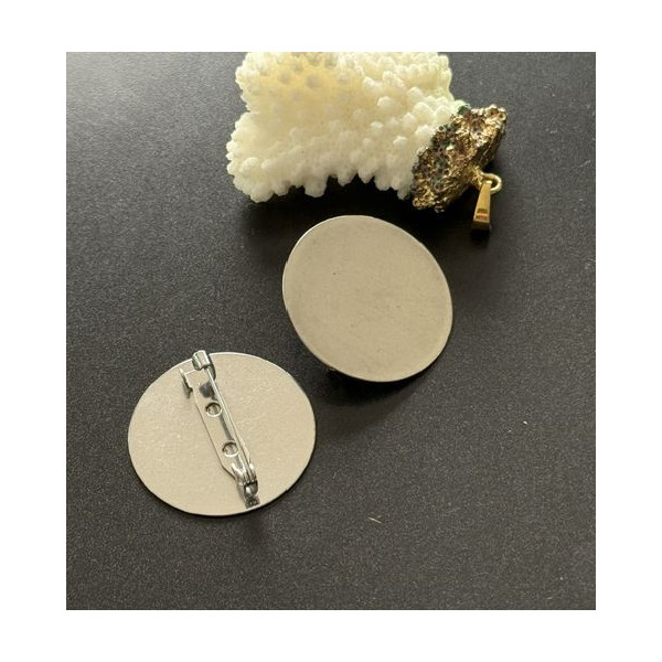 Supports de Broche plateau lisse 30mm – Acier Inoxydable 304 Argenté