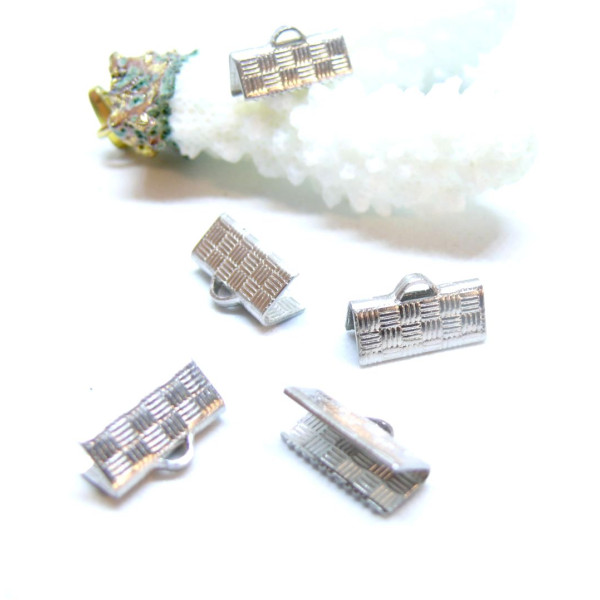 Serre-fils Griffes Attache Ruban 10x7mm – Acier Inoxydable Argenté