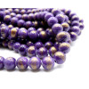Perles Jade Mashan Rondes 8mm – VIOLET mordoré
