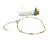 Bracelet Maille Tube 5 mm – Acier Inox 304 – Doré IONIQUE
