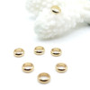 Perles Intercalaires 6 x 2 mm – Acier Inox 304 – Doré