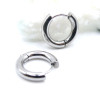 Créoles Rondes 20 mm – Épaisseur 2.5 mm – Acier Inoxydable 316 – Finition Argentée