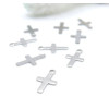 Pendentifs petites Croix 10mm – Acier Inoxydable 304 Argenté