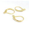 Boucles d’oreilles dormeuses simples – Acier inoxydable 316 – Doré à l’or fin 18K