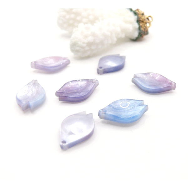 Pendentifs Pétale 12 x 19 mm – Acrylique