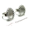 Supports de Bagues Double Vague Ajustables 13x18mm