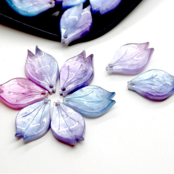 Pendentifs Pétale 12 x 19 mm – Acrylique