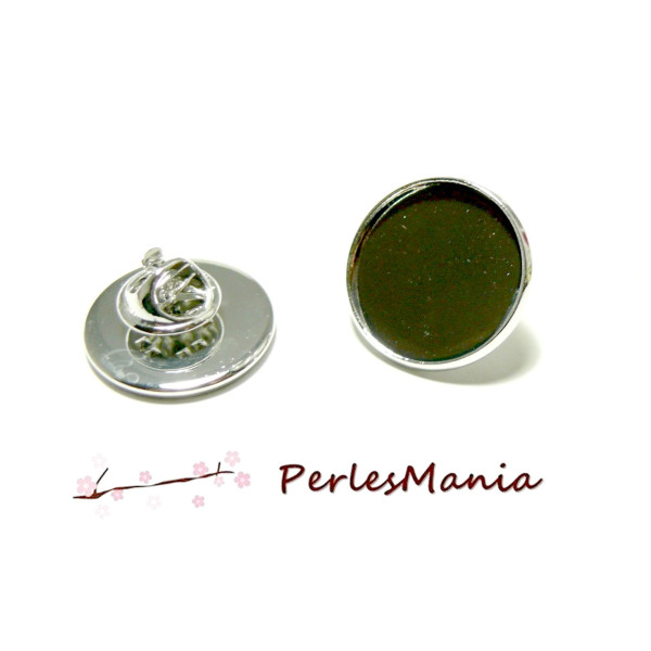 Supports de Broche PIN 25mm Laiton Argent Platine