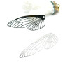 Estampes Pendentifs Filigrane Aile d’Insecte 50 mm – Acier Inox 304 – Argenté