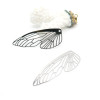 Estampes Pendentifs Filigrane Aile d’Insecte 50 mm – Acier Inox 304 – Argenté