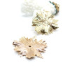 Pendentifs Soleil Art Déco 31.5 mm – Laiton – Doré à l’Or fin 18K