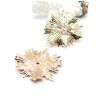 Pendentifs Soleil Art Déco 31.5 mm – Laiton – Doré à l’Or fin 18K