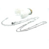 Collier avec Maille Classique et Maille Tube 41 cm – Acier Inox 304 – Argenté