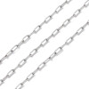 Chaîne maille trombones fine 3.5x1.5x0.5mm – Acier inoxydable 304 – Finition argentée