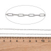 Chaîne maille trombones fine 3.5x1.5x0.5mm – Acier inoxydable 304 – Finition argentée