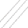 H11M00907P03 – Lot de 1 ou 2 mètres de chaîne maille trombones fine 2.5x1x0.5 mm – Acier inoxydable 304 – Finition argentée