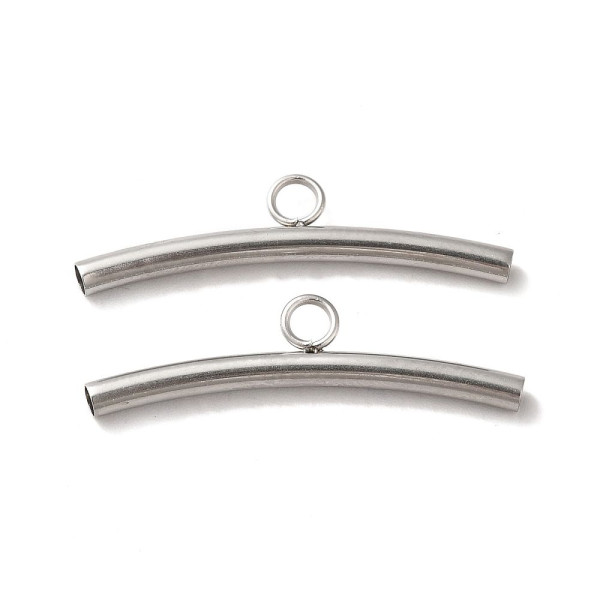 Bélières Tube 30mm – Acier Inoxydable 304 Argenté