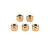 Perles Intercalaires Striées 4 mm – Acier Inox 304 – Doré