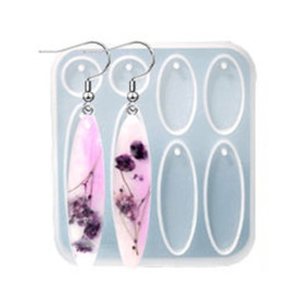 Moule en Silicone pour Pendentifs Ronds & Ovales – Compatible Résine UV & Pâte FIMO