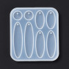 Moule en Silicone pour Pendentifs Ronds & Ovales – Compatible Résine UV & Pâte FIMO